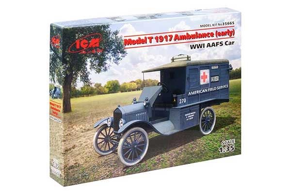 Model T 1917 р. санитарна (раннього випуску) (ICM 35665) 1/35