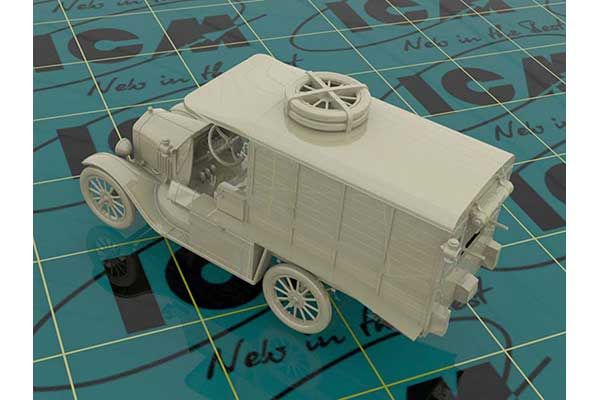 Model T 1917 р. санитарна (раннього випуску) (ICM 35665) 1/35