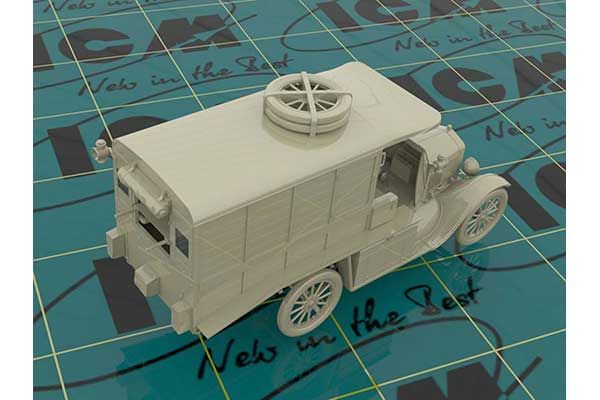 Model T 1917 р. санитарна (раннього випуску) (ICM 35665) 1/35