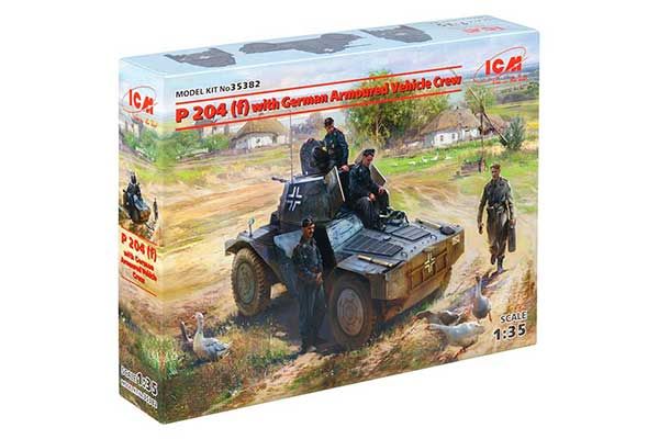 P 204 (f) з німецьким екіпажем бронеавтомобіля (ICM 35382) 1/35