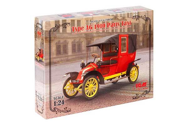 Парижское такси Тип AG 1910 г. (ICM 24030) 1/24