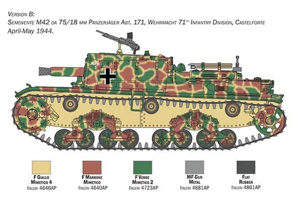 SEMOVENTE M42 da 75/18 (ITALERI 6569) 1/35
