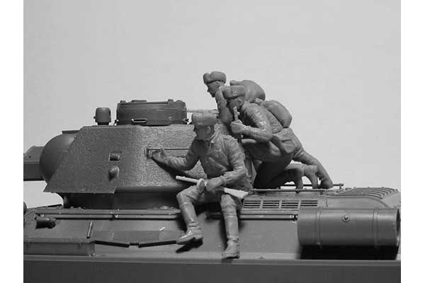 Т-34-76 з радянським танковим десантом (ICM 35368) 1/35