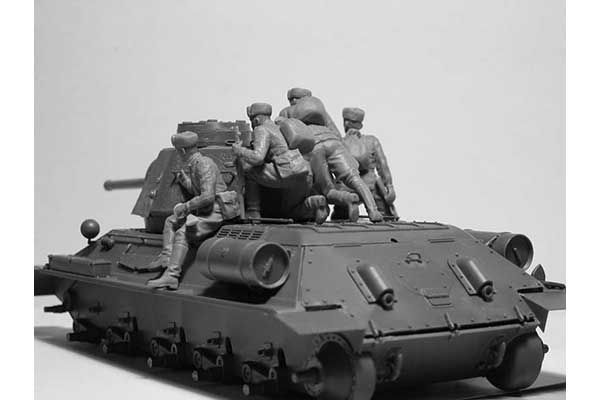Т-34-76 з радянським танковим десантом (ICM 35368) 1/35