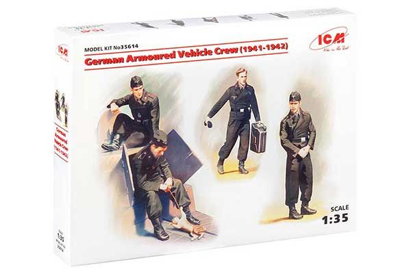 Німецький екіпаж бронеавтомобіля (1941-1942 р) (ICM 35614) 1/35