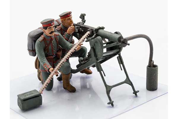 Німецький кулеметний розрахунок MG08 IСВ (ICM 35711) 1/35