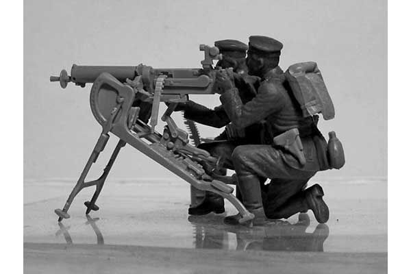 Німецький кулеметний розрахунок MG08 IСВ (ICM 35711) 1/35