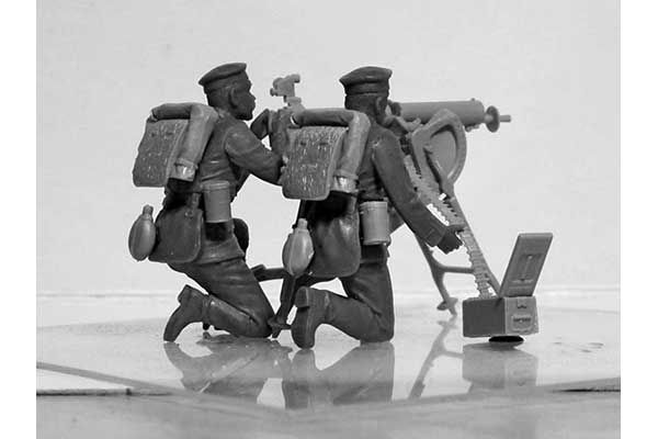 Німецький кулеметний розрахунок MG08 IСВ (ICM 35711) 1/35