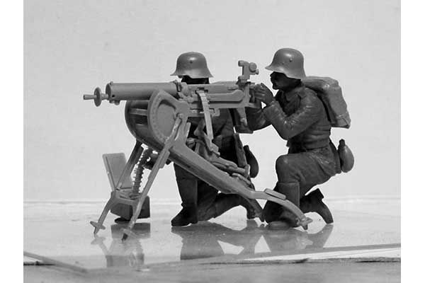 Німецький кулеметний розрахунок MG08 IСВ (ICM 35711) 1/35