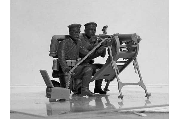 Німецький кулеметний розрахунок MG08 IСВ (ICM 35711) 1/35