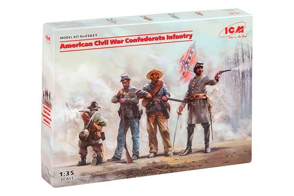 Піхота Конфедерації громадянської війни в США (ICM 35021) 1/35