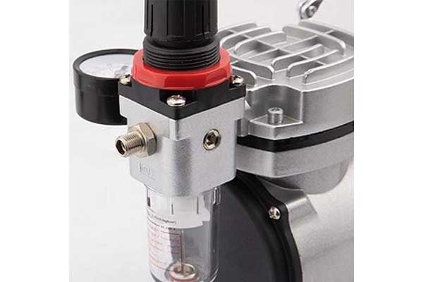 FENGDA AS-182 Компрессор для аэрографа безмасляный с редуктором и фильтром.