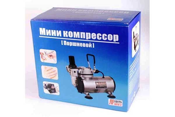 FENGDA AS-182 Компрессор для аэрографа безмасляный с редуктором и фильтром.