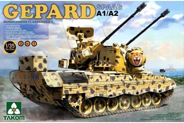 SPAAG Gepard A1 / A2 Bundeswehr Flakpanzer (Takom 2044) 1/35 SPAAG Gepard A1 / A2 Bundeswehr Flakpanzer (Takom 2044) 1/35