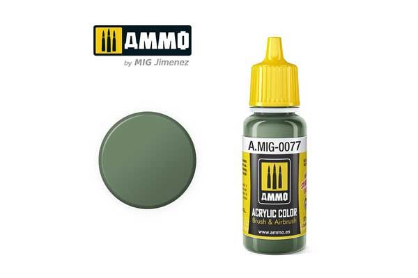 Акриловая краска - Dull Green (A.MIG-0077)