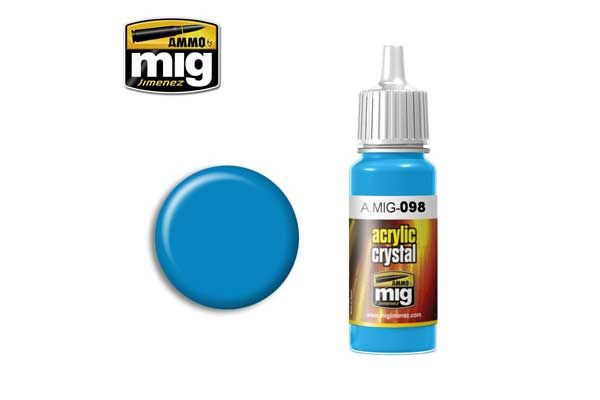 Акриловая краска - A.MIG-0098 CRYSTAL Light Blue