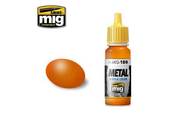 Акриловая краска металлик - Orange (A.MIG-0189)