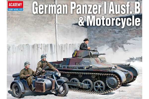 Panzer I Ausf.B и мотоцикл (Academy 13556) 1/35 Panzer I Ausf.B и мотоцикл (Academy 13556) 1/35