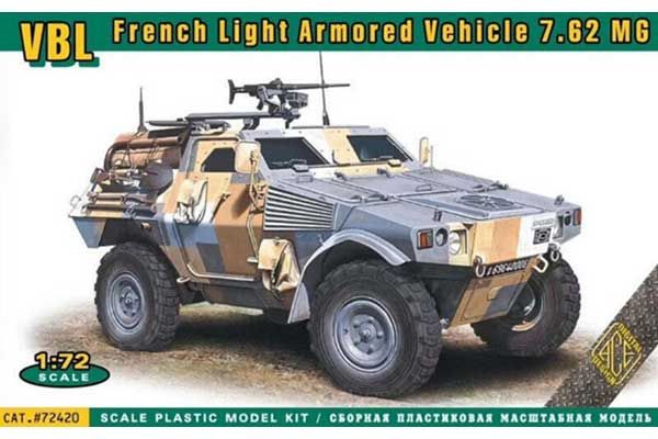 VBL французський бронеавтомобіль 7,62 MG (ACE 72420) 1/72 VBL французський бронеавтомобіль 7,62 MG (ACE 72420) 1/72