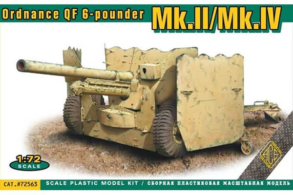 Ordnance QF 6-pounder Mk.II/Mk.IV (ACE 72563) 1/72 Ordnance QF 6-pounder Mk.II/Mk.IV (ACE 72563) 1/72