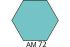 ГОЛУБАЯ краска акриловая матовая (ХО-МА АМ72)