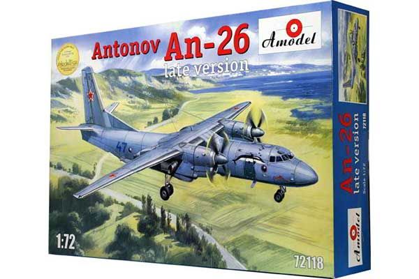 Антонов АН-26 (Пізня версія) (AMODEL 72118) 1/72 Антонов АН-26 (Пізня версія) (AMODEL 72118) 1/72