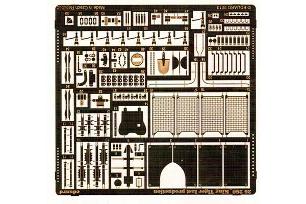 Фототравлення для танка King Tiger (Позній випуск) (Eduard 36260) 1/35 Фототравлення для танка King Tiger (Позній випуск) (Eduard 36260) 1/35