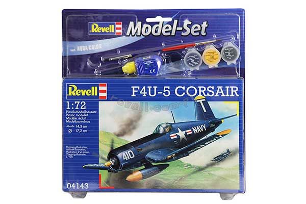 Подарунковий набір зі збірною моделлю літака F4U-5 Corsair (Revell 64143) 1/72