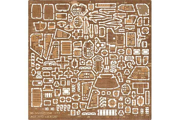 Мі-24 В/Д/П, Мі-35М інтер'єр кабіни пілота (ACE 7257) 1/72 Мі-24 В/Д/П, Мі-35М інтер'єр кабіни пілота (ACE 7257) 1/72