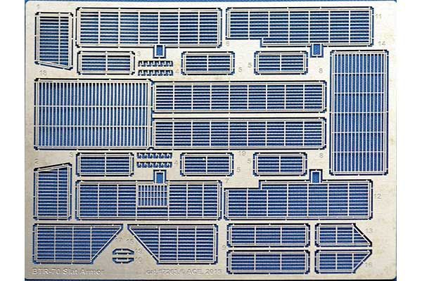 Протикуммулятивні решітки БТР-70 (ACE 7263) 1/72 Протикуммулятивні решітки БТР-70 (ACE 7263) 1/72