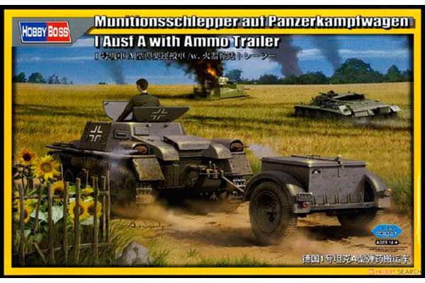 Munitionsschlepper auf Panzerkampfwagen I Ausf A с прицепом со снарядами (Hobby Boss 80146) 1/35 Munitionsschlepper auf Panzerkampfwagen I Ausf A с прицепом со снарядами (Hobby Boss 80146) 1/35