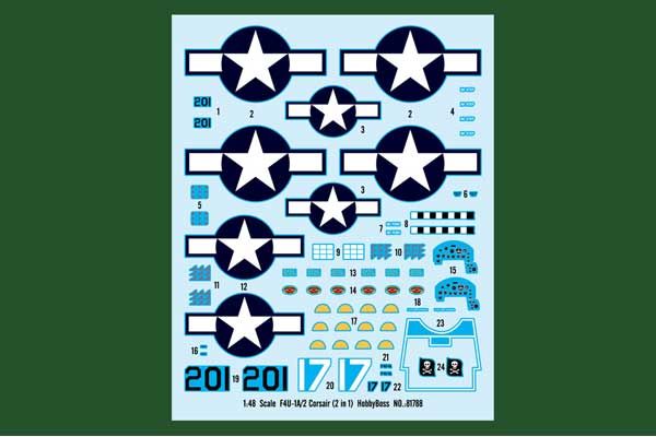 F4U-1A/2 Corsair (2 in 1) (Hobby Boss 81788) 1/48