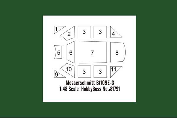Messerschmitt Bf109E-3 (Hobby Boss 81791) 1/48