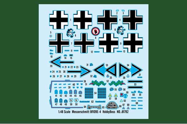 Messerschmitt Bf109E-4 (Hobby boss 81792) 1/48