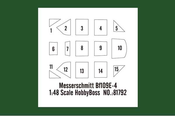 Messerschmitt Bf109E-4 (Hobby boss 81792) 1/48