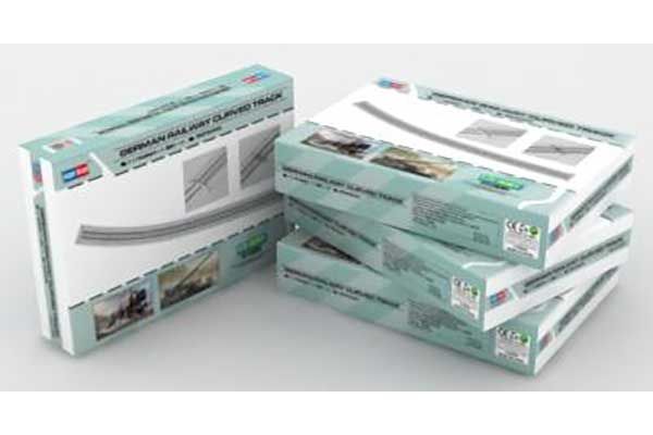 Немецкие железнодорожные пути с поворотом (Hobby Boss 82910) 1/72 Немецкие железнодорожные пути с поворотом (Hobby Boss 82910) 1/72