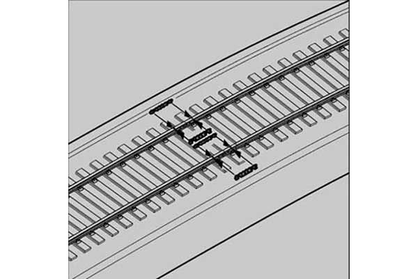 Немецкие железнодорожные пути с поворотом (Hobby Boss 82910) 1/72 Немецкие железнодорожные пути с поворотом (Hobby Boss 82910) 1/72