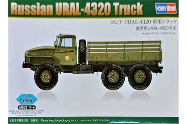 Грузовик УРАЛ-4320 (Hobby Boss 82930) 1/72 Грузовик УРАЛ-4320 (Hobby Boss 82930) 1/72
