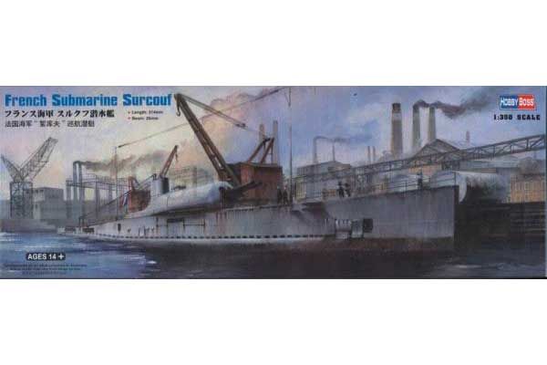  Surcouf фанцузская подводная лодка (Hobby Boss 83522) 1/350