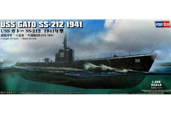 USS GATO SS-212 1941 (Hobby Boss 83523) 1/350 USS GATO SS-212 1941 (Hobby Boss 83523) 1/350