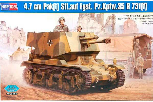4.7 cm Pak(t) Sfl.auf Fgst. Pz.Kpfw.35 R 731(f) (Hobby Boss HB83807) 1/35 4.7 cm Pak(t) Sfl.auf Fgst. Pz.Kpfw.35 R 731(f) (Hobby Boss HB83807) 1/35