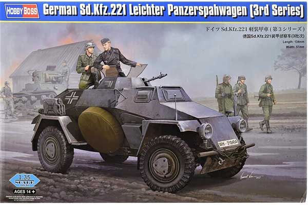 Sd.Kfz.221 Leichter Panzerspahwagen (3-й серии) (Hobby Boss 83812) 1/35 Sd.Kfz.221 Leichter Panzerspahwagen (3-й серии) (Hobby Boss 83812) 1/35