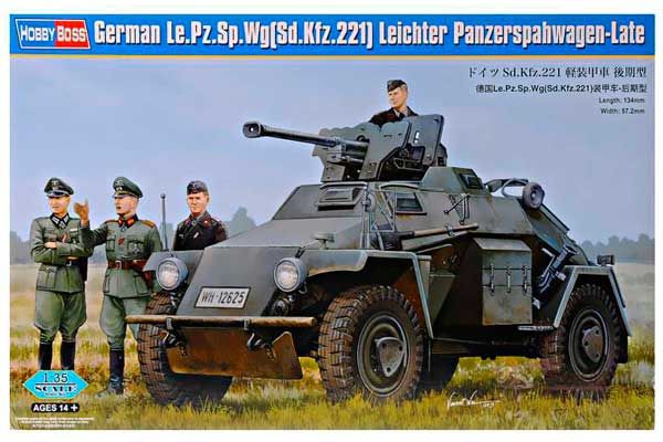 Le.Pz.Sp.Wg(Sd.Kfz.221) Leichter Panzerspahwagen-Late (Hobby Boss 83814) 1/35 Le.Pz.Sp.Wg(Sd.Kfz.221) Leichter Panzerspahwagen-Late (Hobby Boss 83814) 1/35