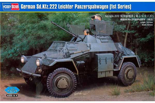 Sd.Kfz.222 Leichter Panzerspahwagen (1ой серии) (Hobby Boss 83815) 1/35 Sd.Kfz.222 Leichter Panzerspahwagen (1ой серии) (Hobby Boss 83815) 1/35