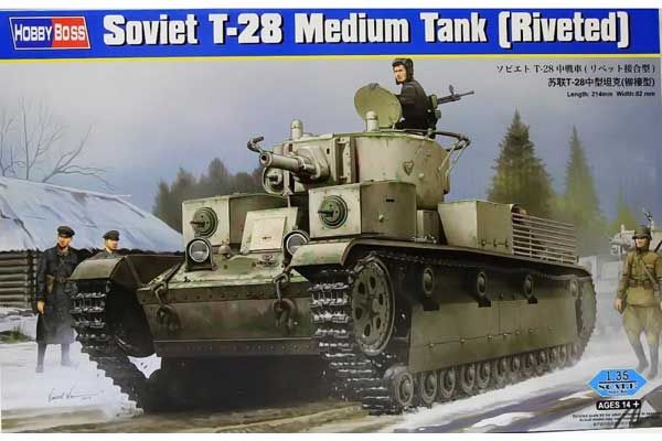 Т-28 (клепаный) (Hobby Boss 83853) 1/35 Т-28 (клепаный) (Hobby Boss 83853) 1/35