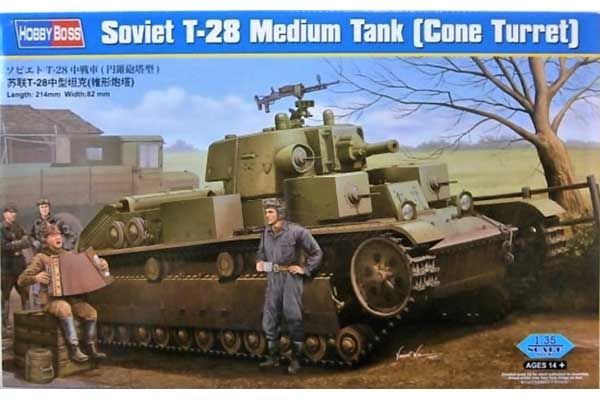 Т-28 с конусной башней (Hobby Boss 83855) 1/35 Т-28 с конусной башней (Hobby Boss 83855) 1/35