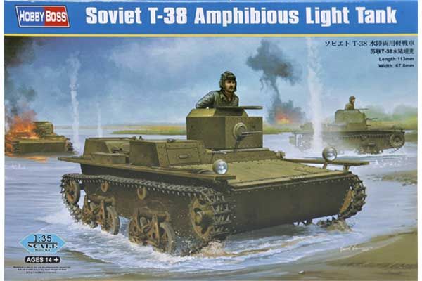 Т-38 советский легкий танк амфибия (Hobby Boss 83865) 1/35 Т-38 советский легкий танк амфибия (Hobby Boss 83865) 1/35