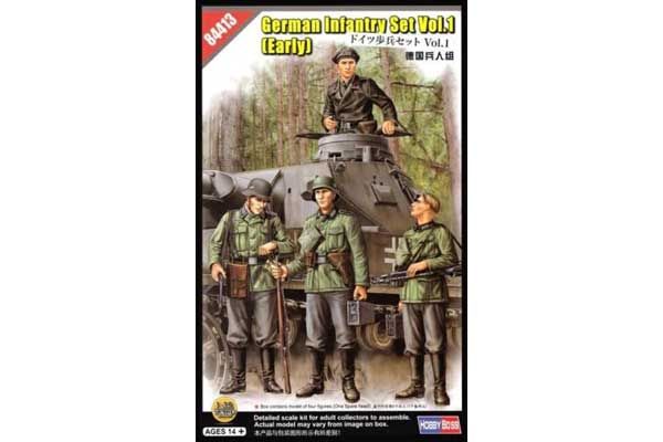 Набор немецкой пехоты. Выпуск 1 (ранние) (Hobby Boss 84413) 1/35