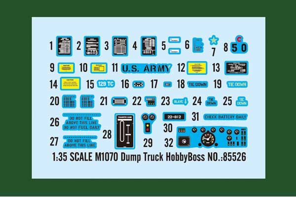 M1070 Dump Truck (Hobby boss 85526) 1/35