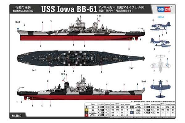 USS Iowa BB-61 (Hobby Boss 86517) 1/350